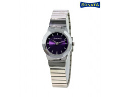 Sonata Eva Analog Purple Dial Women's Watch - 8981SM02