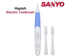 Sanyo Happish Electric Cross Action Toothbrush with 2 Brush Heads (10000 Micro Vibration per minute)